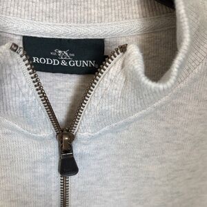 Men's Light Gray 1/4 zip Sweater